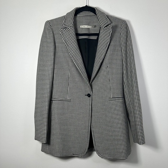 Alice + Olivia Monochrome Checkered Blazer - Picture 1 of 2